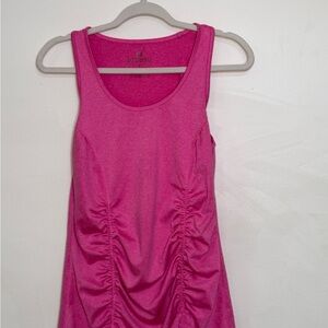 90 Degrees by Reflex Women's Pink Ruched Tank Top - Size M